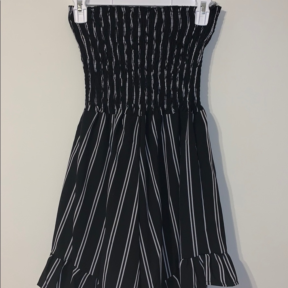 Sleeveless Striped Romper